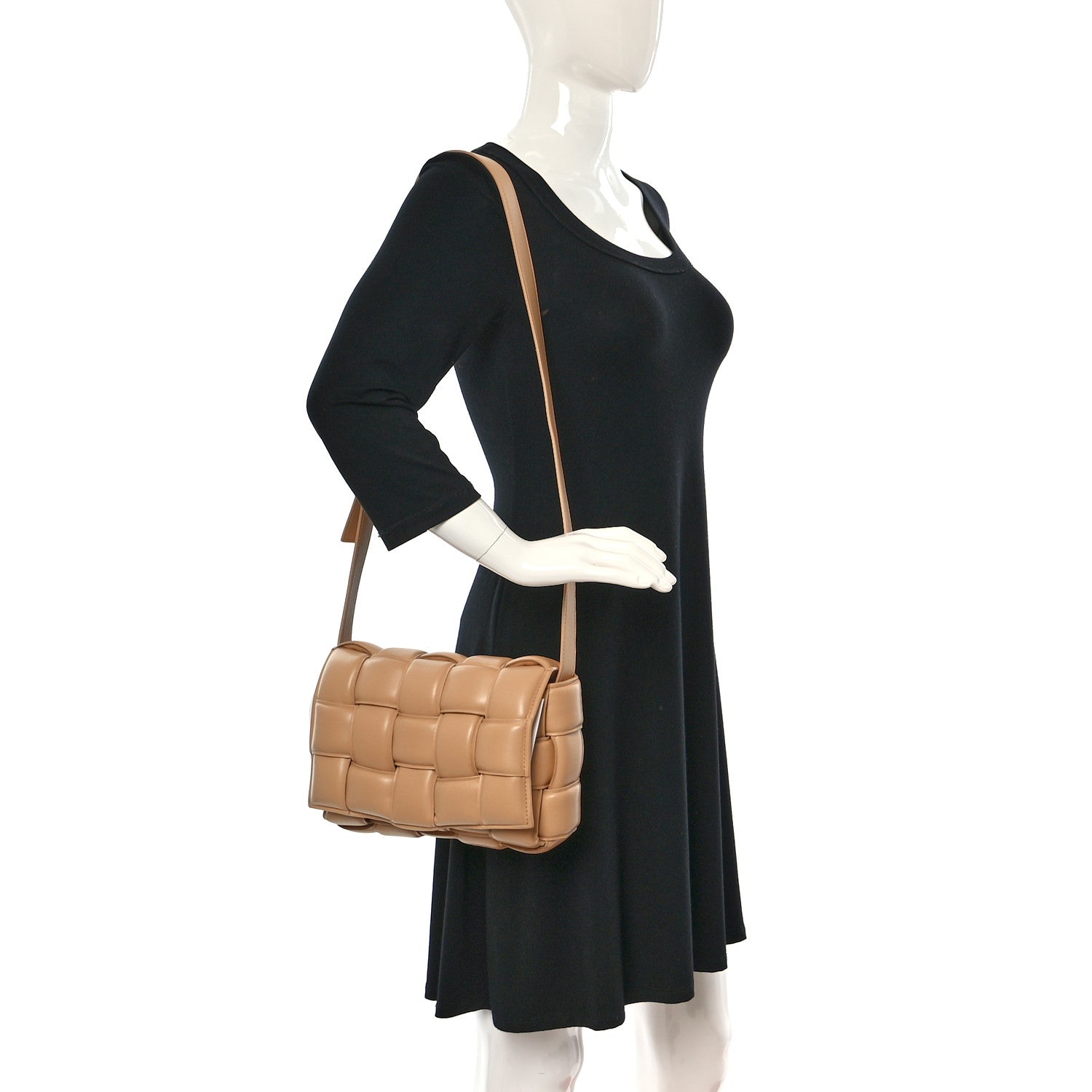 Bottega Veneta Nappa Maxi Intreccio Padded Cassette Crossbody Bag Almond 2 of 13