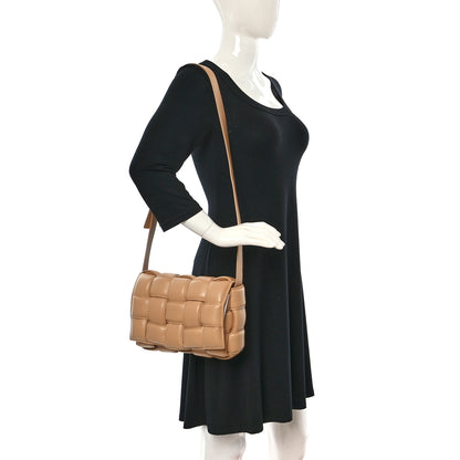 Bottega Veneta Nappa Maxi Intreccio Padded Cassette Crossbody Bag Almond 2 of 13