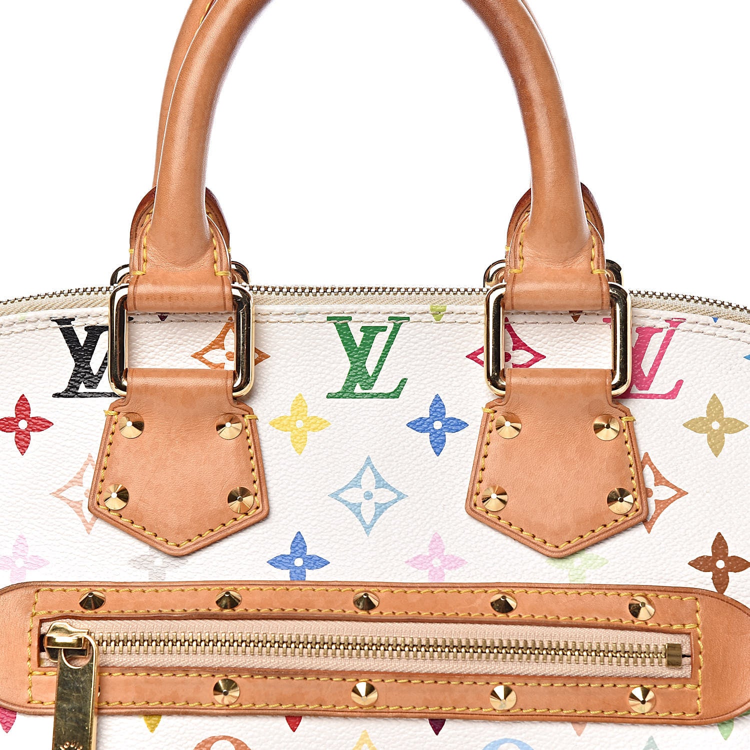 Louis Vuitton Monogram Multicolor Alma White 11 of 12