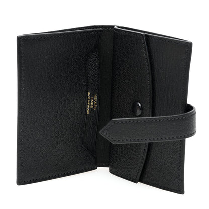 Hermes Chevre Mysore Mini Bearn Wallet Black 5 of 8
