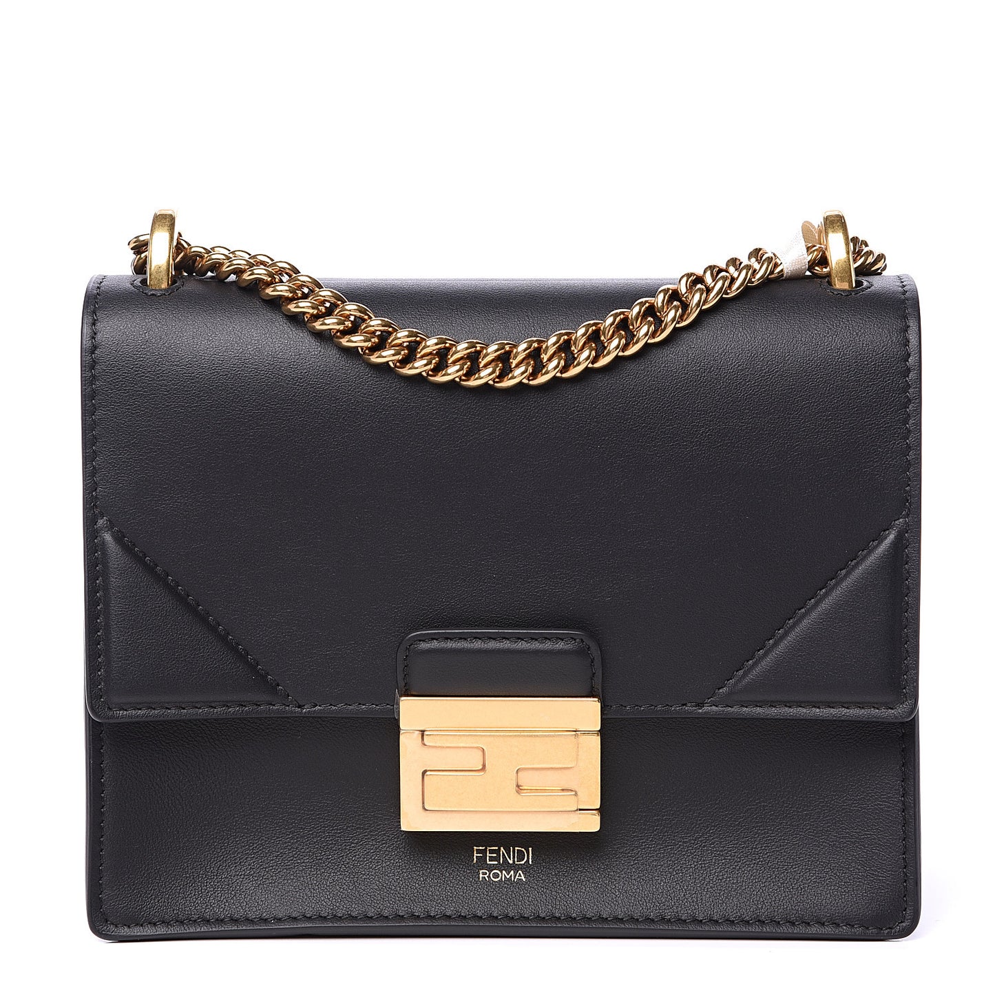 Vitello Grace Matte Small Kan U Shoulder Bag Black