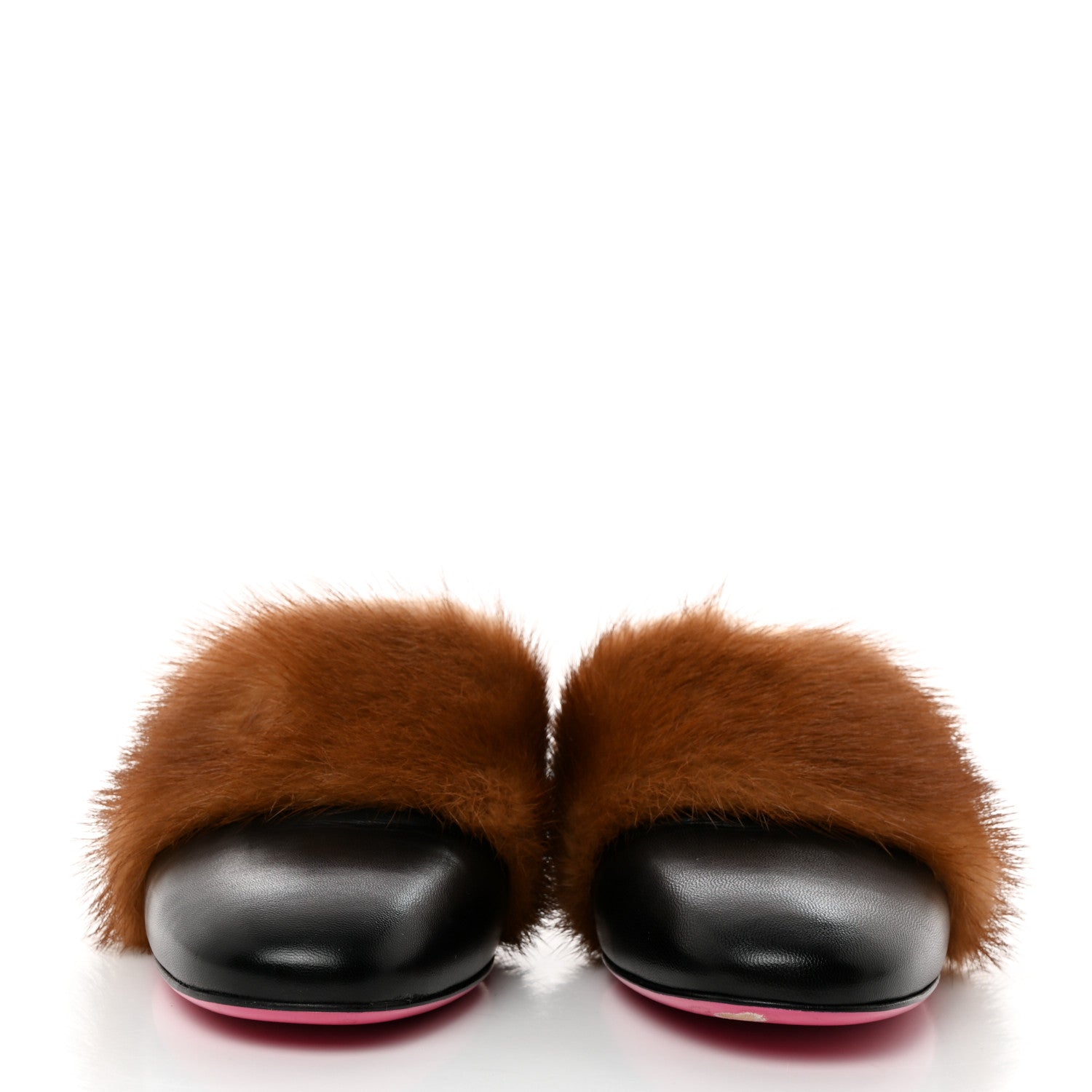 Gucci Mink Malaga Kid Crystal Candy Mules 38 Light Brown Black 2 of 10