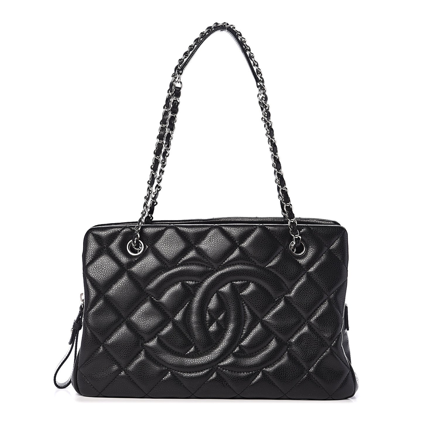Caviar Quilted CC Timeless Soft Tote Black