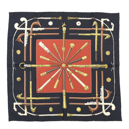 Hermes Silk Cannes Et Pommeaux Scarf 70 1 of 3