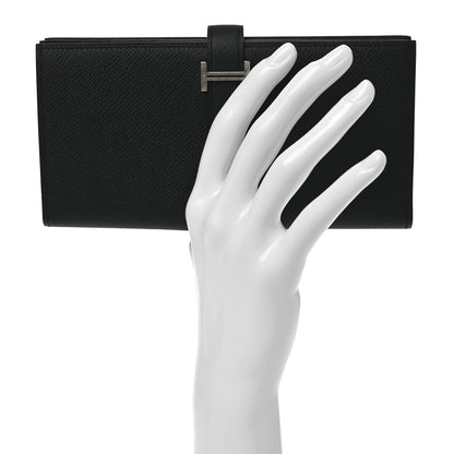 Hermes Epsom Bearn Gusset Wallet Black 2 of 13