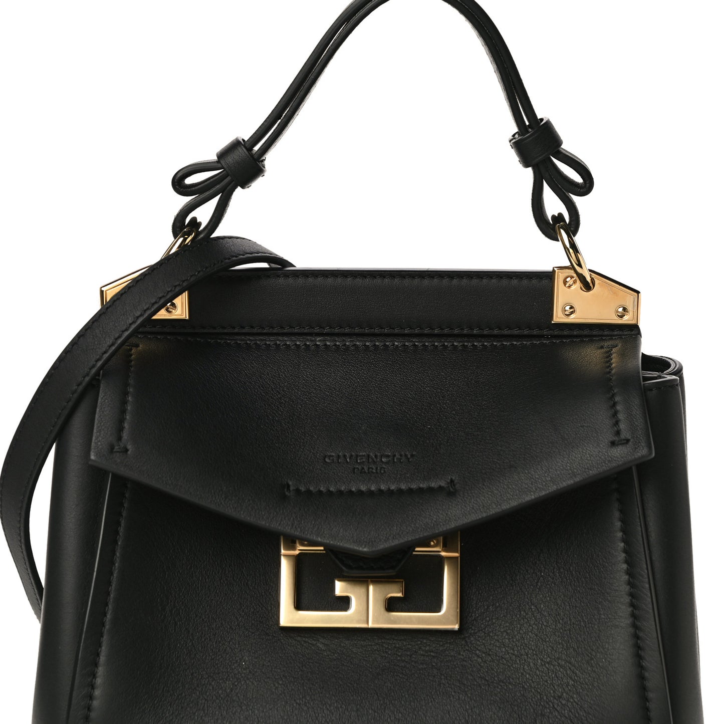 Calfskin Mini Mystic Shoulder Bag Black