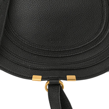 Chloe Calfskin Medium Marcie Round Crossbody Bag Black 8 of 11