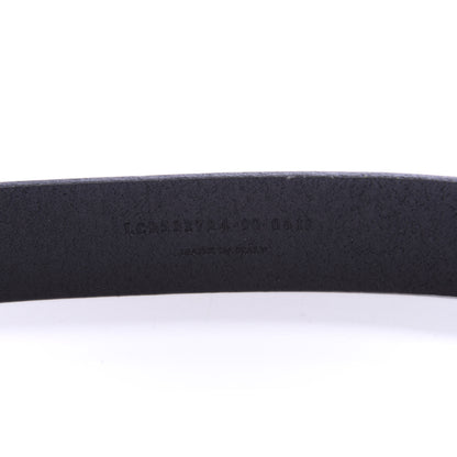 Saint Laurent Calfskin Embossed Monogram Celtique Belt 90 36 Black 6 of 6