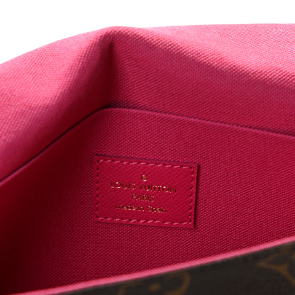 Louis Vuitton Monogram 2021 Christmas Animation Hollywood Pochette Felicie Chain Wallet Fuchsia 7 of 8