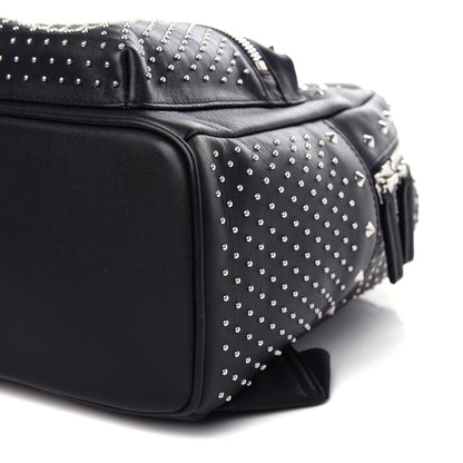 MCM Calfskin Studded Small Stark Backpack Black 8 of 9