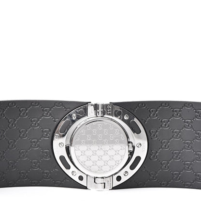 Gucci Stainless Steel Rubber 33mm Twirl Quartz Watch Black 6 of 7