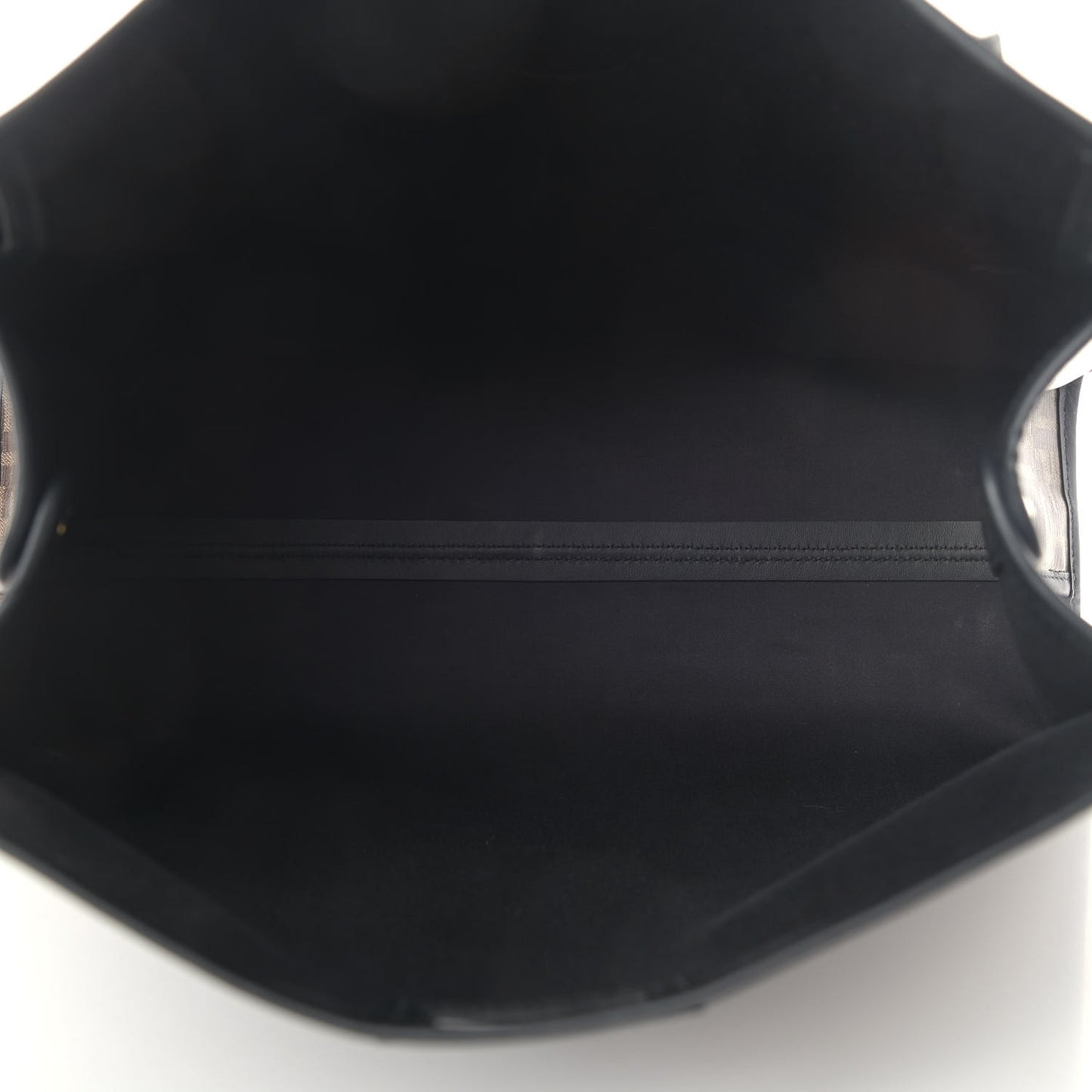 Glazed Fabric Vitello Century FF 1974 Stamp Patch Medium Peekaboo Defender Cover Mogano Panna Black