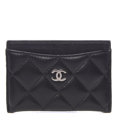 Chanel Lambskin Quilted Card Holder Black 1 of 12