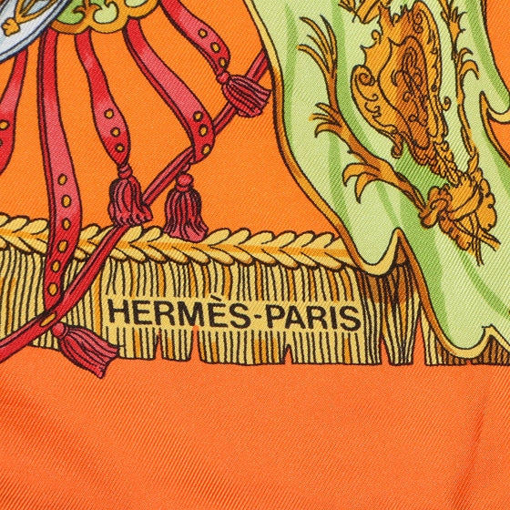 Silk Caparacons De La France Et De L'Inde Scarf 90