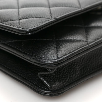 Chanel Caviar Quilted Wallet on Chain WOC Black 8 of 9