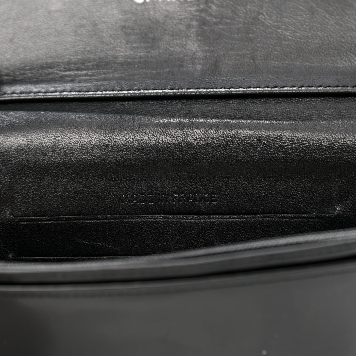 Patent CC Flap Wallet Black