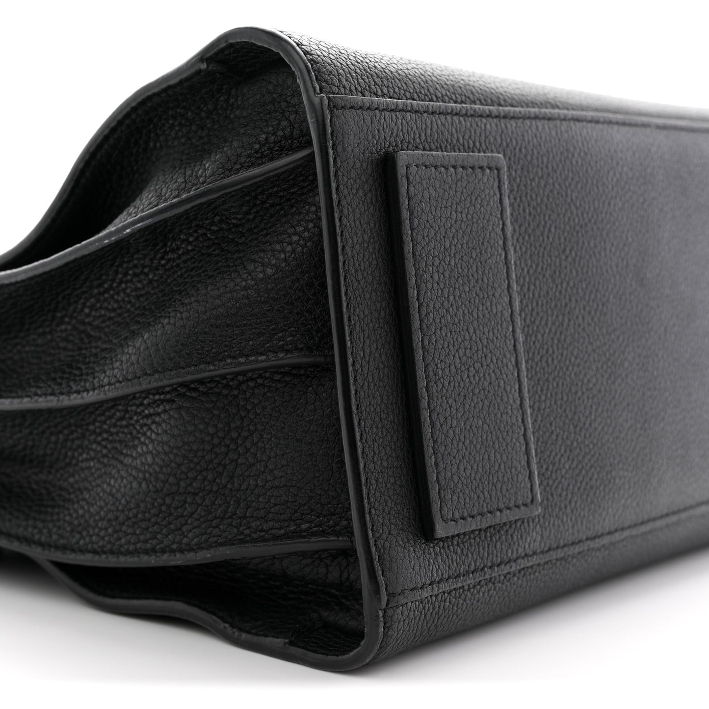 Grained Calfskin Small Supple Sac De Jour Black