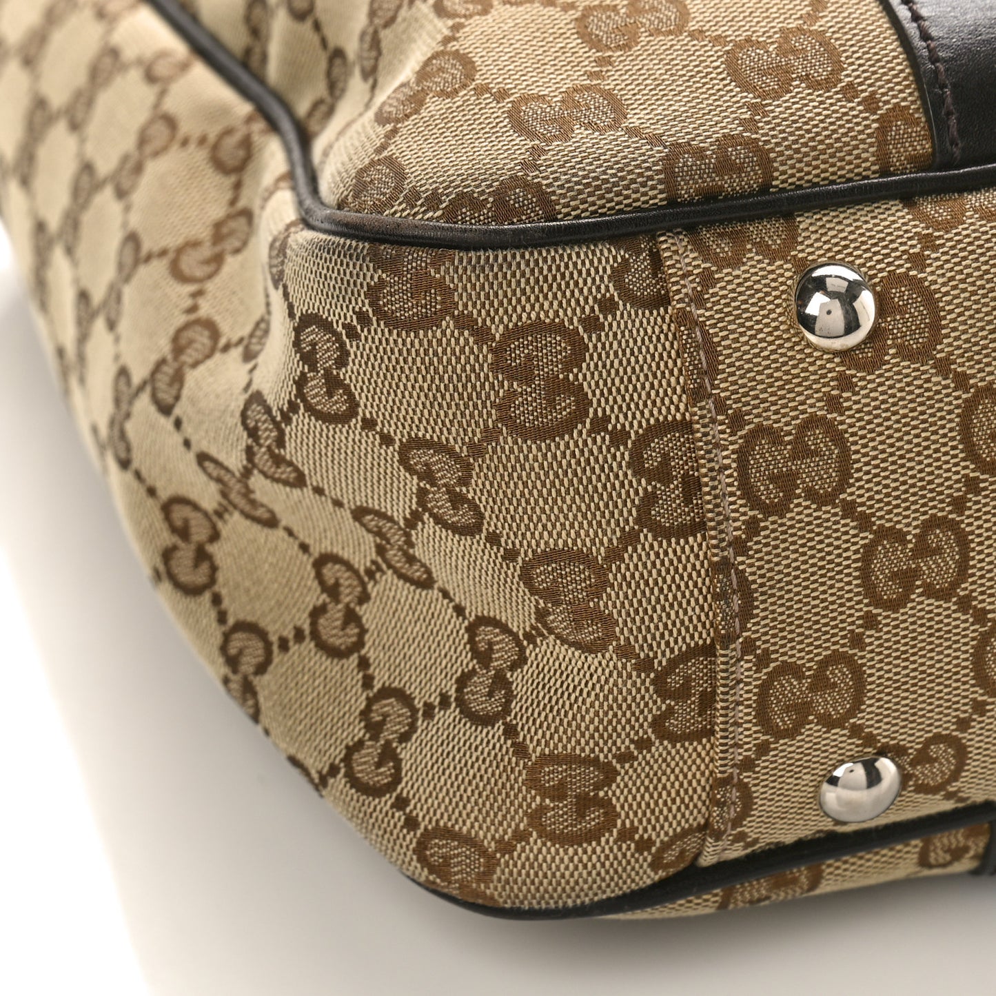 Monogram Medium Twins Tote Dark Brown