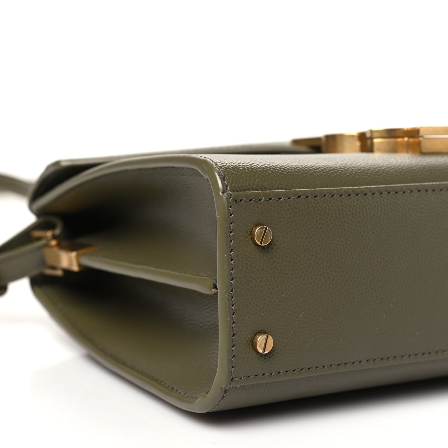 Grain de Poudre Mini Classic Monogram Cassandra Top Handle Olive