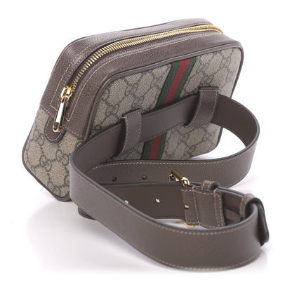 Gucci GG Supreme Monogram Web Small Ophidia Belt Bag 75 30 Dark Brown 3 of 10