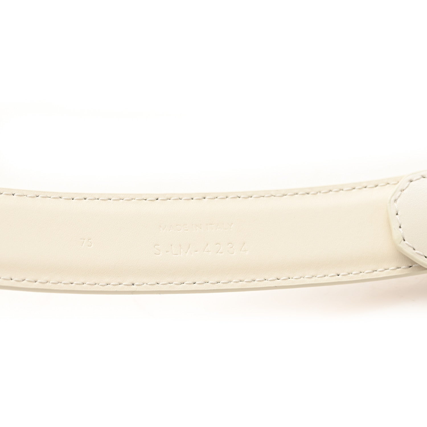 Celine Taurillon Triomphe Medium 25mm Belt 75 30 Rice 4 of 6