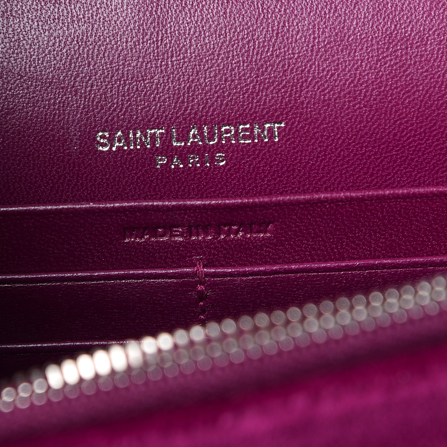 Velvet Crystal Monogram Kate Tassel Shoulder Bag Fuchsia