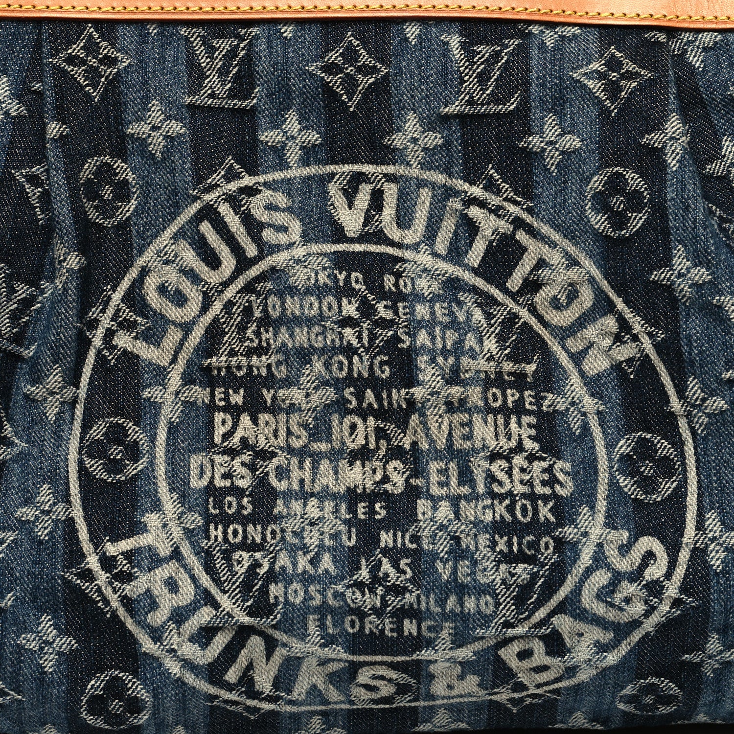 Louis Vuitton Denim Raye Cabas GM 9 of 13