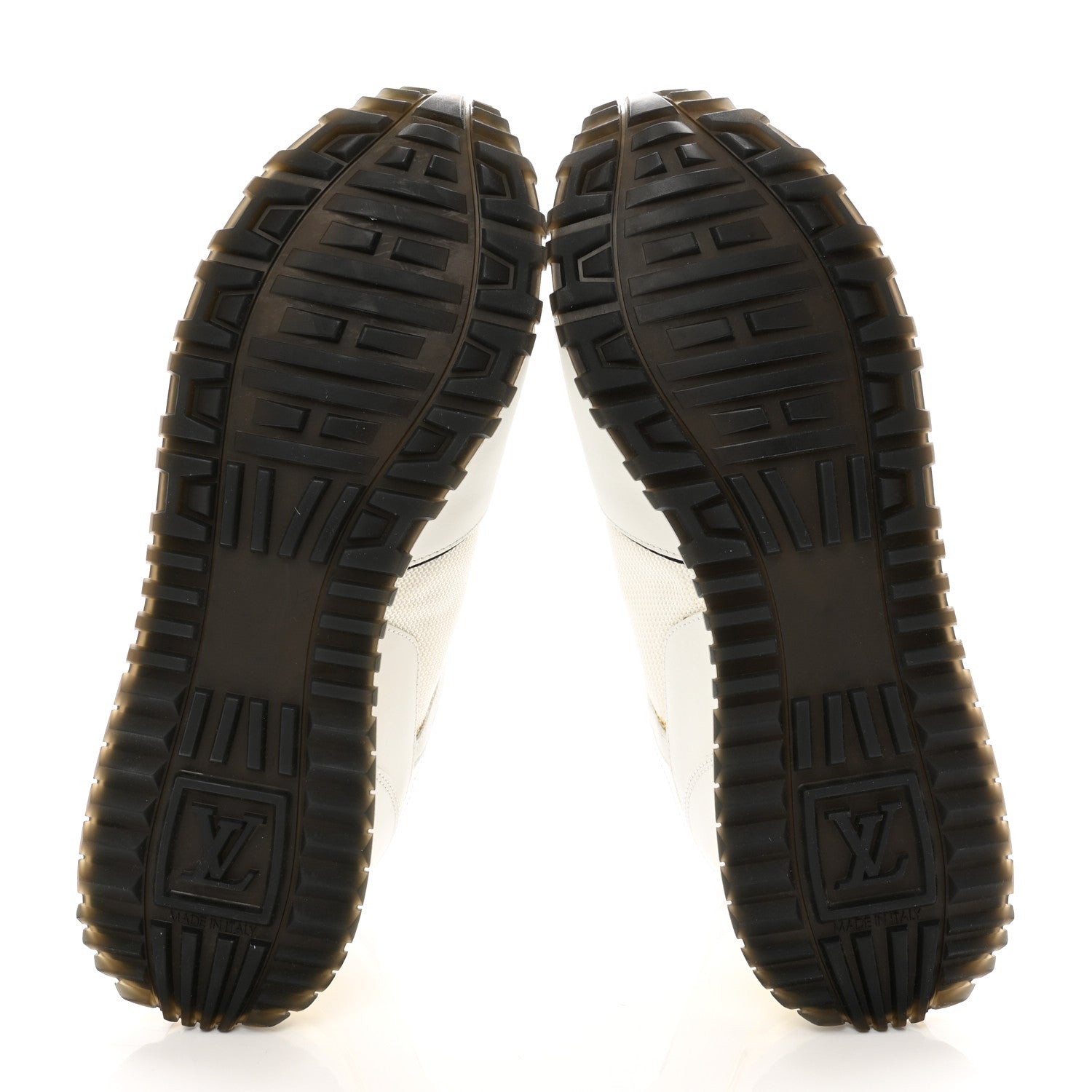 Louis Vuitton Calfskin Monogram Run Away Sneakers 37.5 White 7 of 17