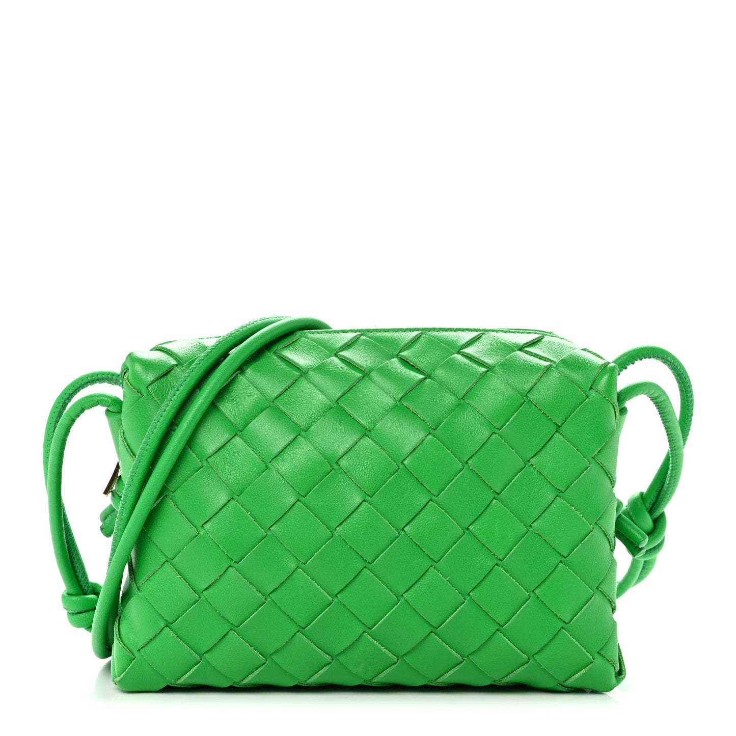 Nappa Intrecciato Mini Loop Camera Bag Parakeet