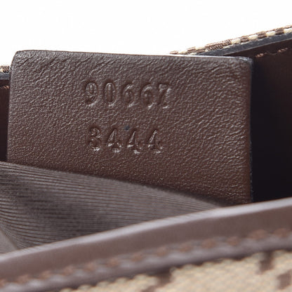Gucci Monogram Jackie O Flap Bag Brown 6 of 8