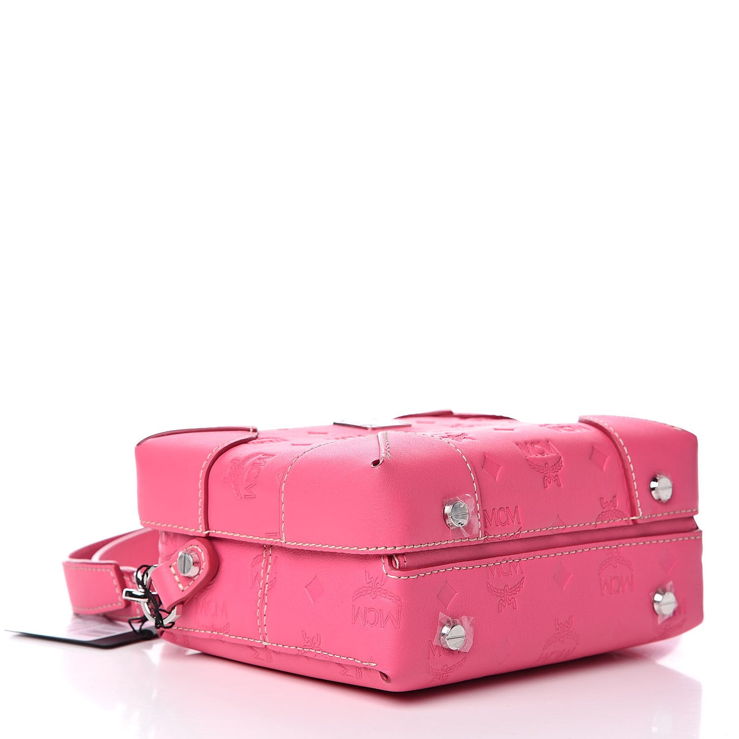 Calfskin Ottomar Monogram Small Berlin Crossbody Sugar Pink