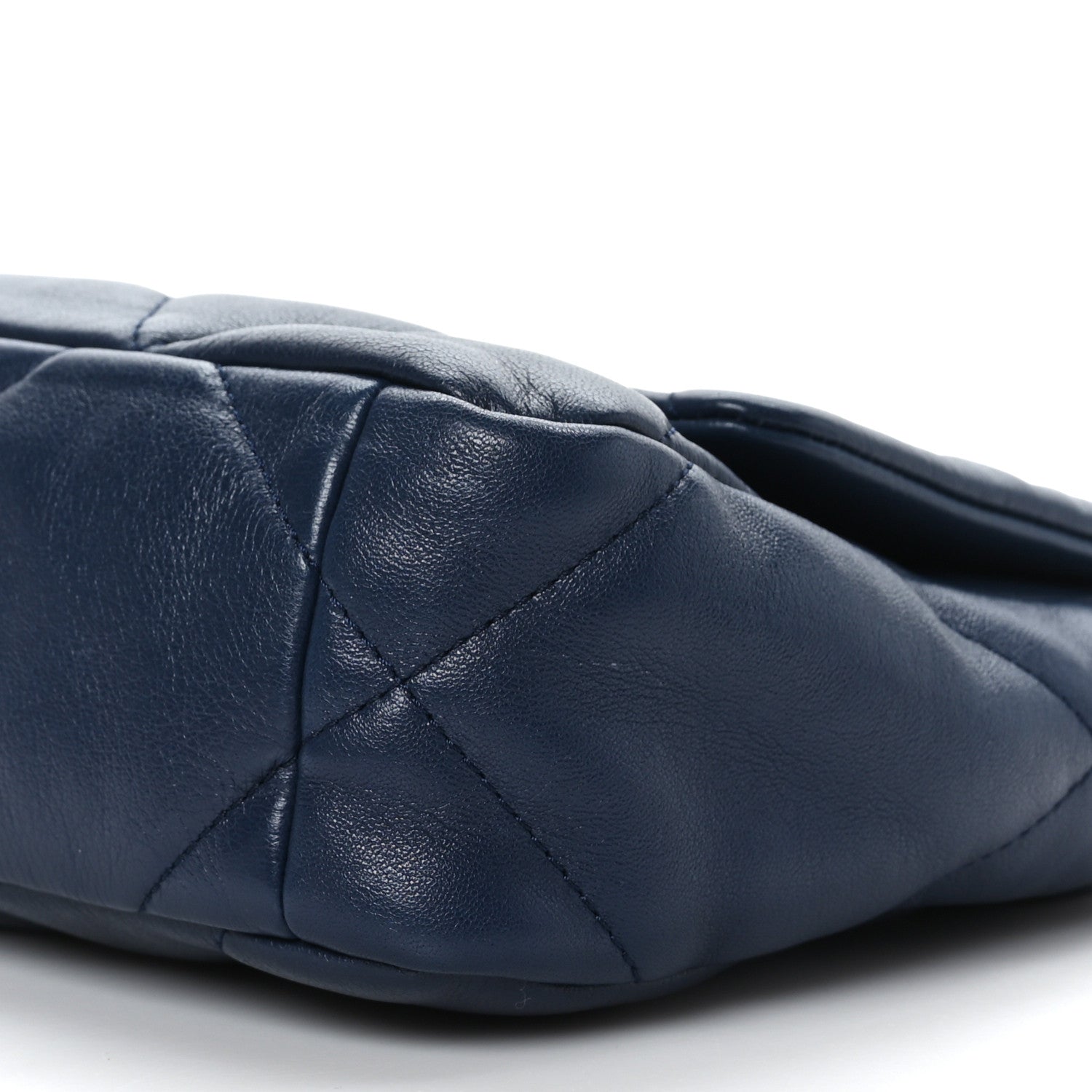 Chanel Lambskin Quilted Medium Chanel 19 Flap Navy Blue 9 of 9