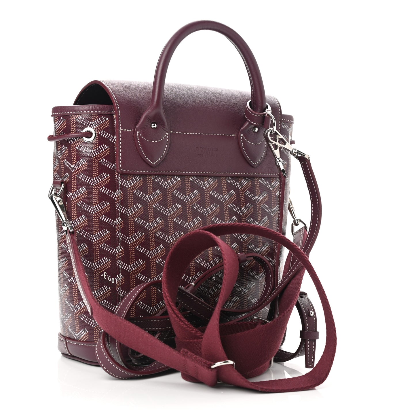 Goyardine Calfskin Mini Alpin Backpack Bordeaux