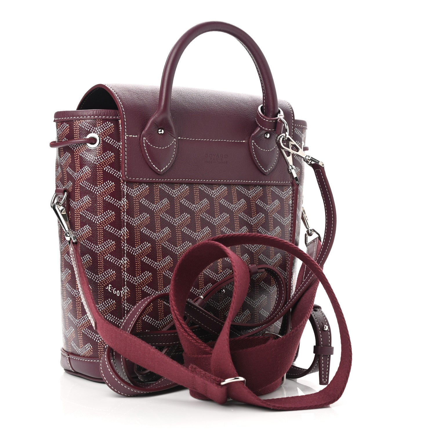 Goyard Goyardine Calfskin Mini Alpin Backpack Bordeaux 3 of 12