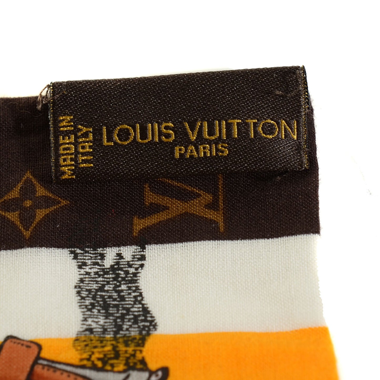 Cotton Monogram Groom Bandeau Scarf