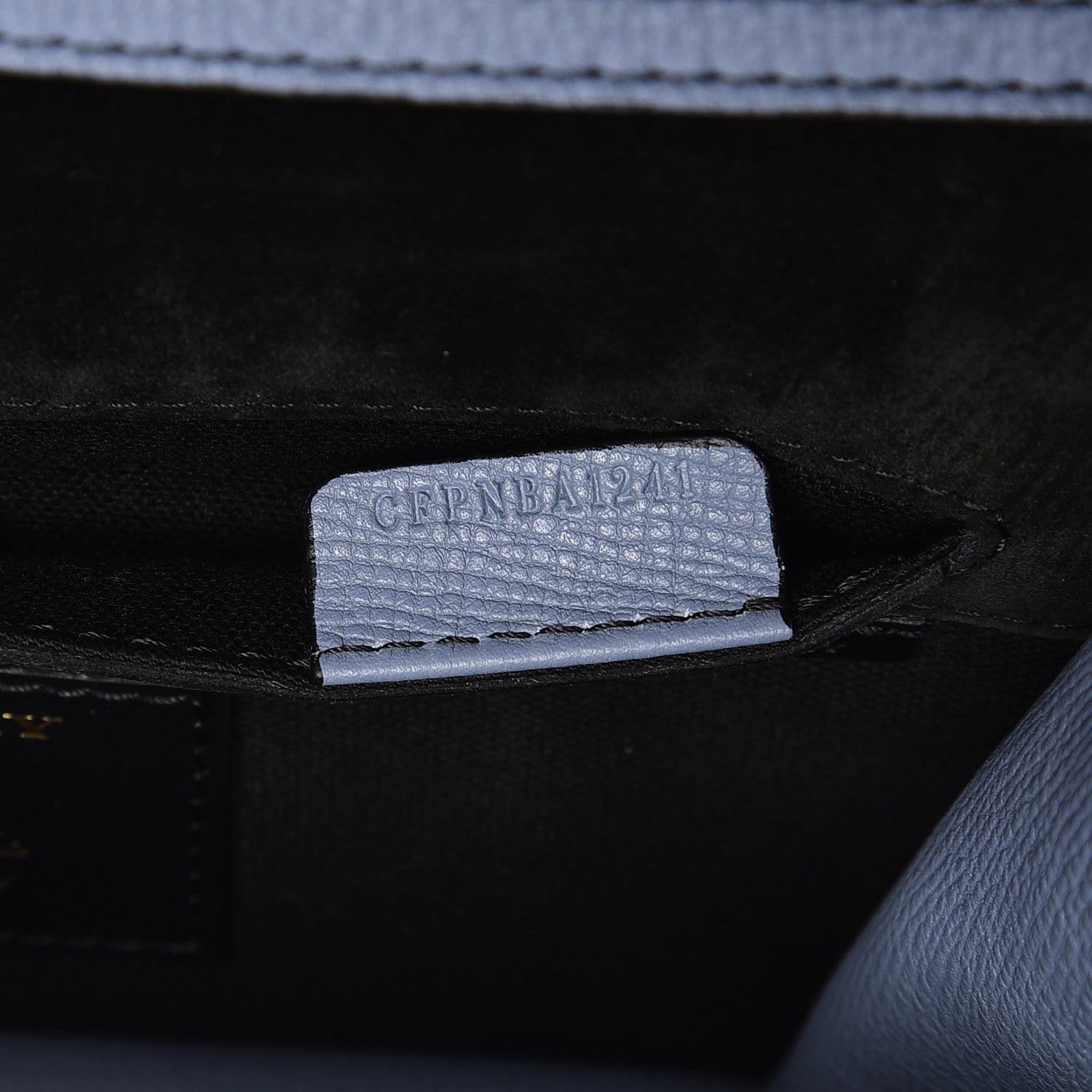 Burberry Derby Calfskin House Check Small Macken Crossbody Bag Slate Blue 7 of 8
