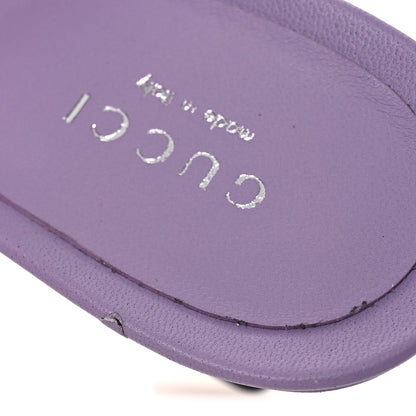 Gucci Nappa Charlotte GG Marmont 55mm Thong Sandals 38 Pale Lavander 12 of 13
