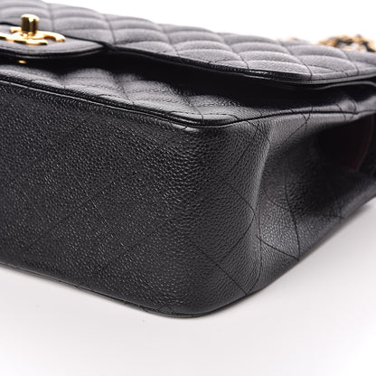 Chanel Caviar Quilted Jumbo Double Flap Black 9 of 11