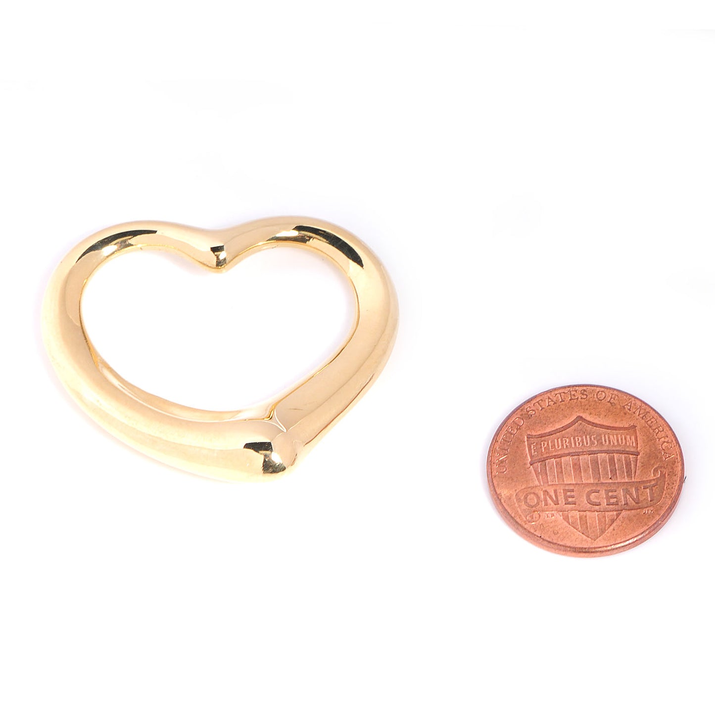 18K Yellow Gold Elsa Peretti Large Open Heart Pendant