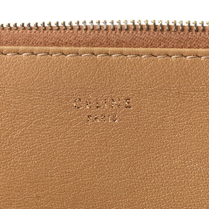 Celine Lambskin Bi-Color Solo Clutch Pouch Nude 17 of 17