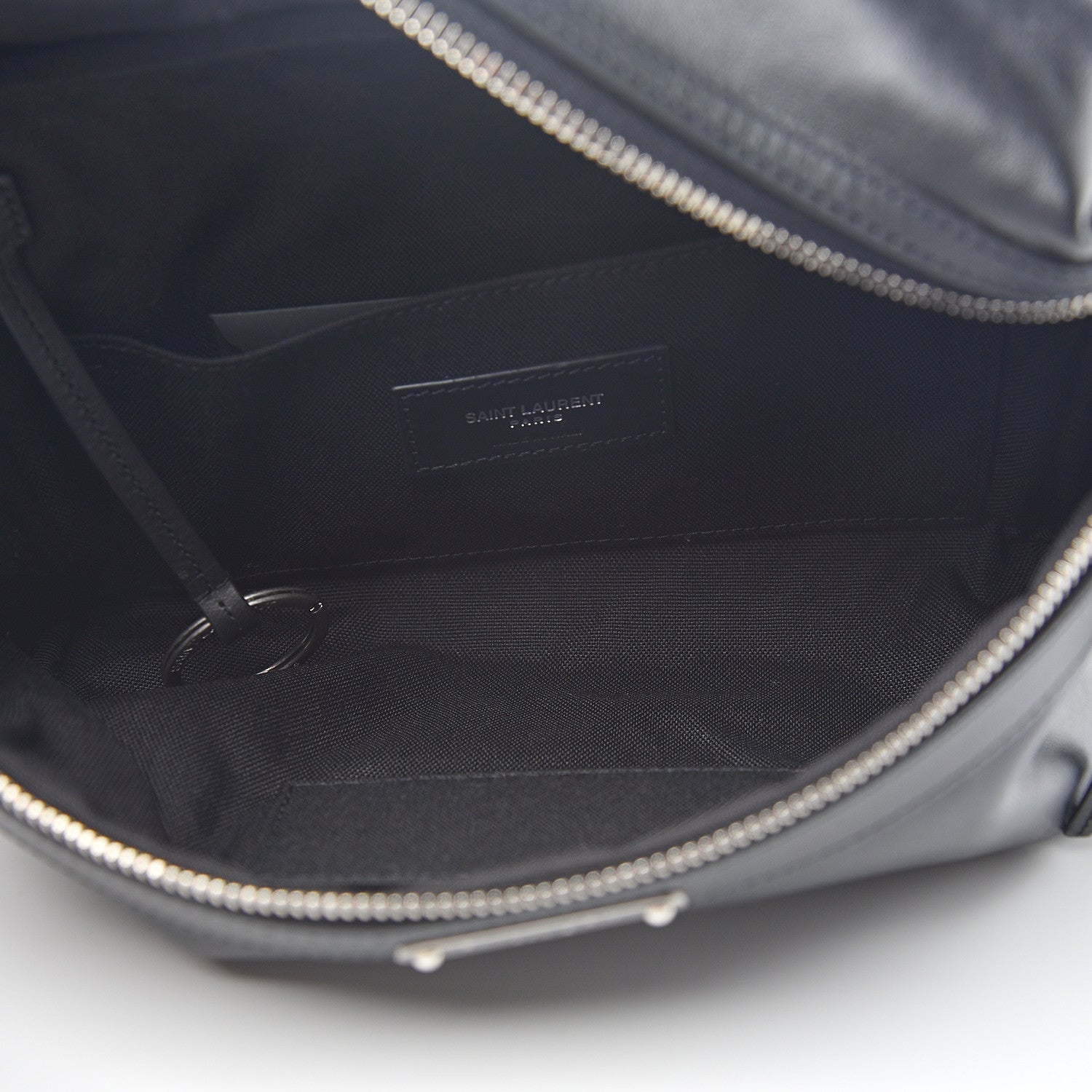 Saint Laurent Calfskin City Belt Bag Black 4 of 9