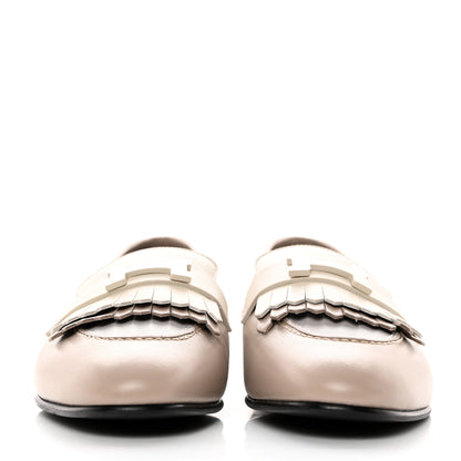 Hermes Goatskin Womens Royal Loafers 38 Multicolore Beige Mastic 2 of 11