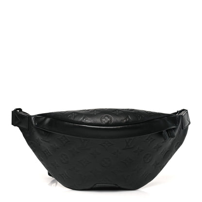 Louis Vuitton Calfskin Monogram Shadow Discovery Bumbag Black 1 of 9