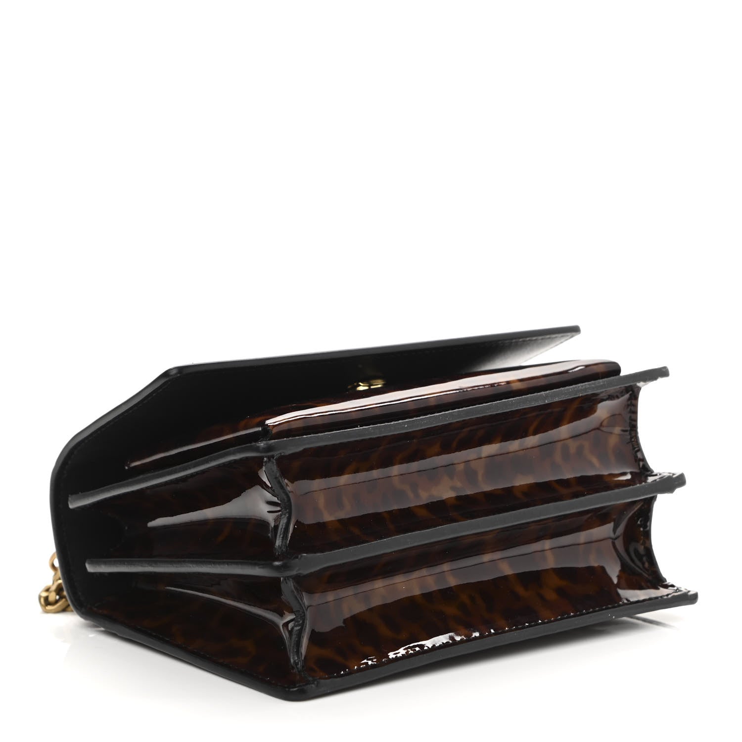 Saint Laurent Patent Small Monogram Sunset Tortoiseshell 4 of 11