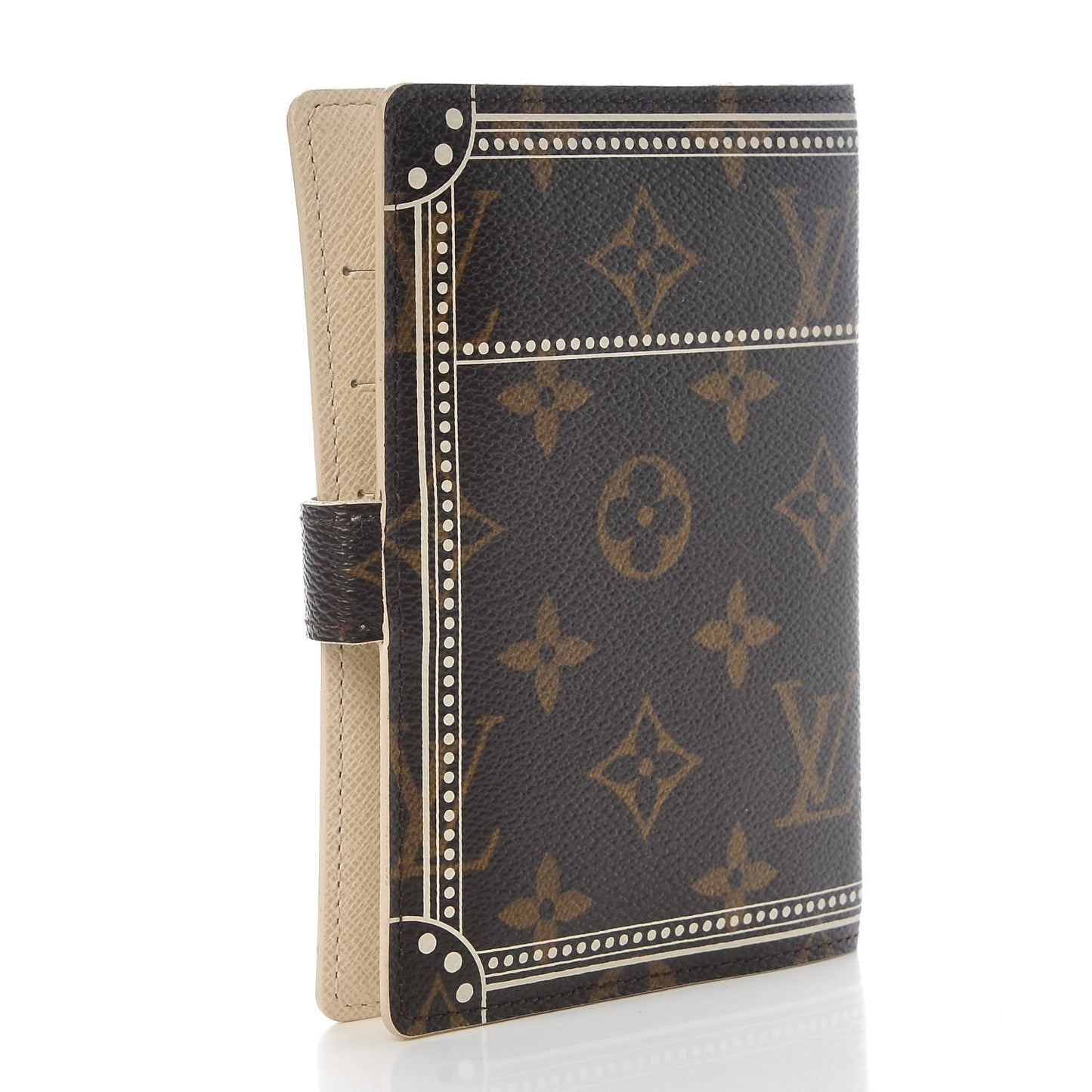 Monogram Trunk Small Ring Agenda Cover White