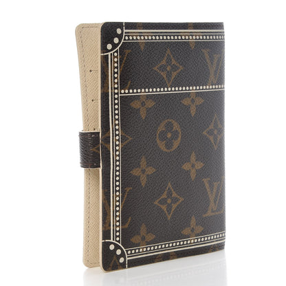Louis Vuitton Monogram Trunk Small Ring Agenda Cover White 3 of 6
