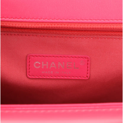 Chanel Patent Quilted Large Boy Flap Pink 6 of 10