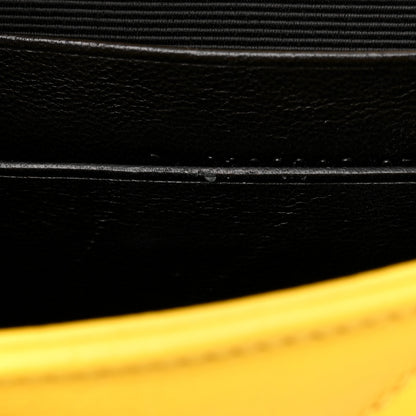 Saint Laurent Calfskin Matelasse Chevron Monogram Classic Baby Chain Bag Jaune 12 of 12