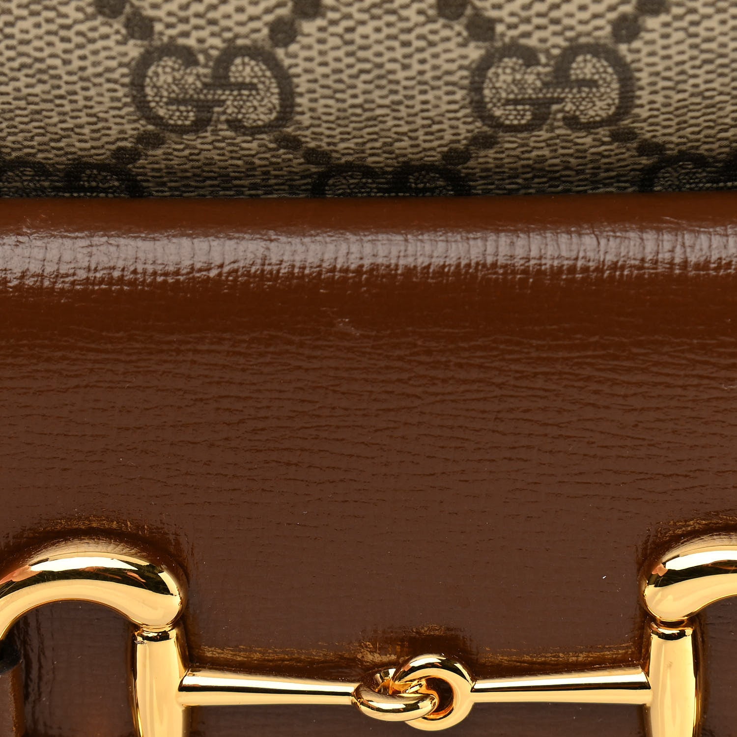 Gucci GG Supreme Monogram Small Horsebit 1955 Shoulder Bag Beige Brown Sugar 14 of 14