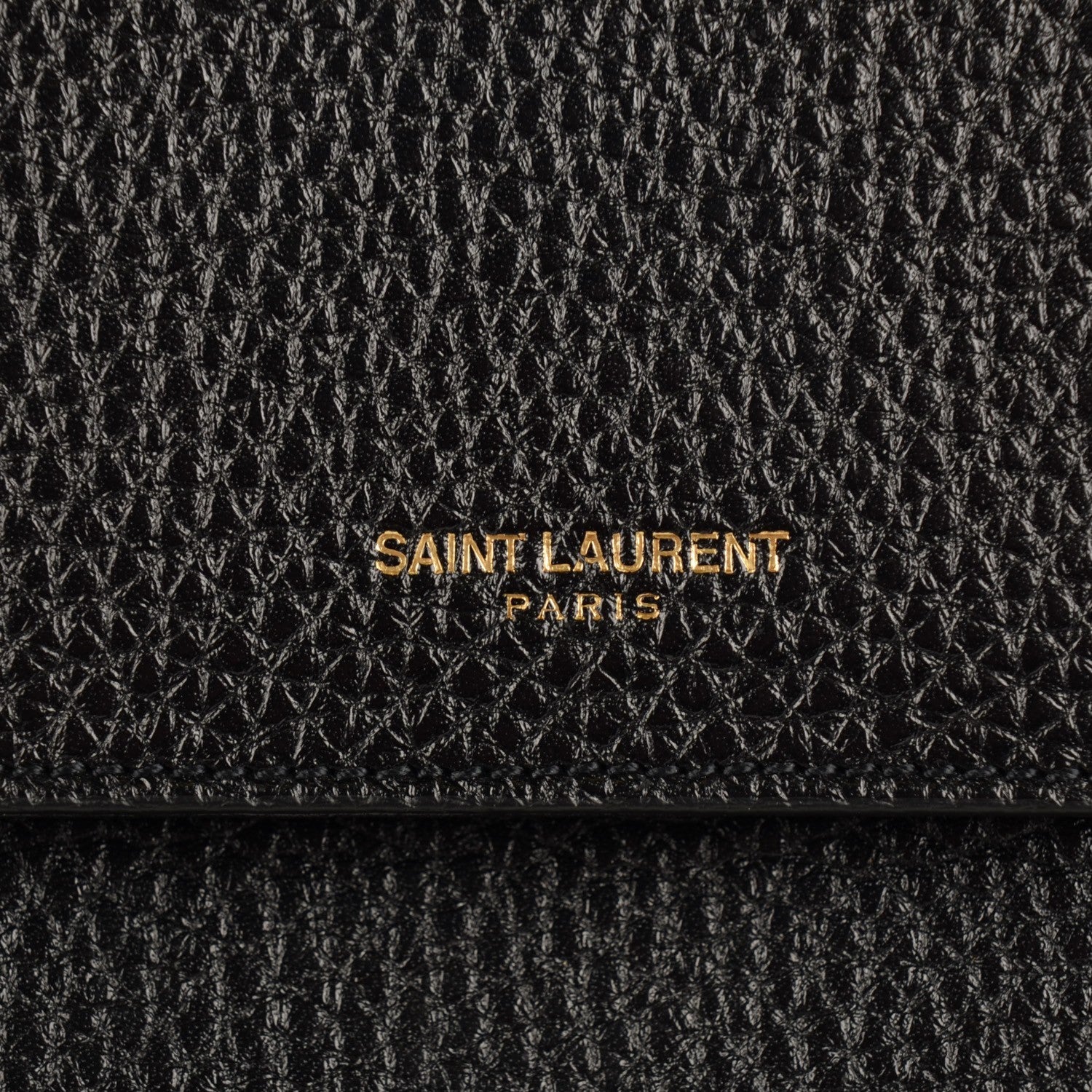 Saint Laurent Grained Calfskin Medium Moujik Top Handle Bag Black 11 of 11